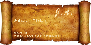 Juhász Aldán névjegykártya